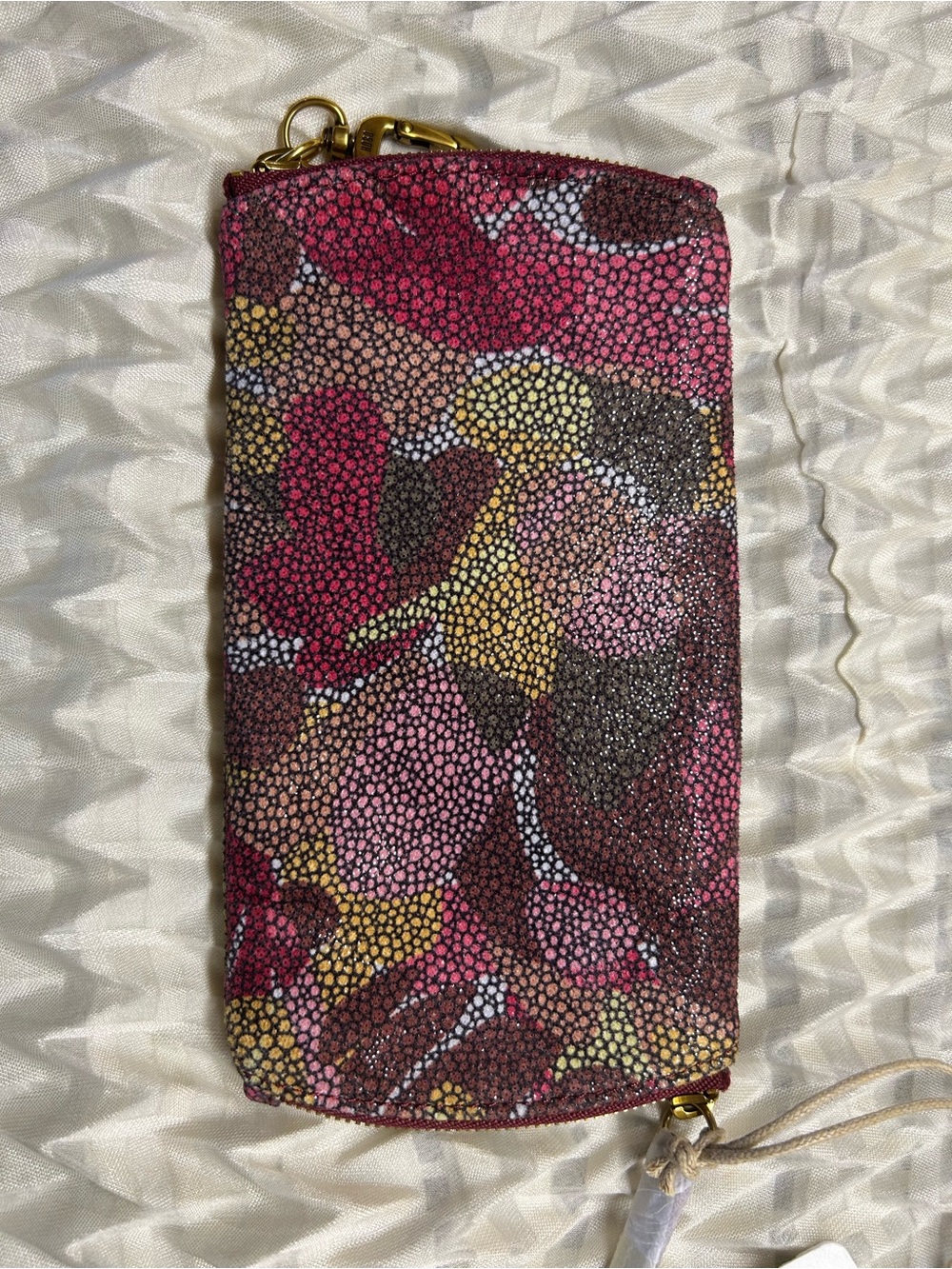 Hobo  Spark Double Eyeglass Case ABSTRACT FOLIAGE NWT